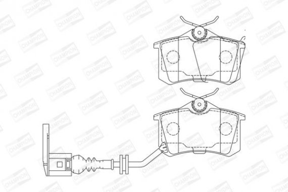 573112CH CHAMPION Колодки гальмівні дискові