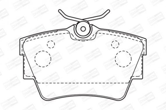 573059CH CHAMPION Колодка гальм. RENAULT TRAFIC задн. (пр-во CHAMPION)
