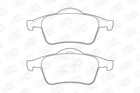 573021CH CHAMPION Колодки гальмівні дискові задні Volvo XC70 I, V70 (I,II), S80 I, S60 I, C70 I (573021CH) CHAMPION