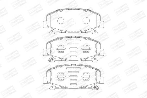 572635CH CHAMPION Колодка гальм. HONDA Accord передн. (пр-во CHAMPION)