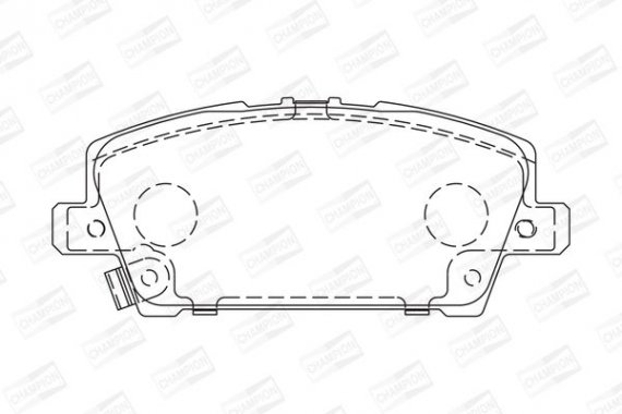 572579CH CHAMPION Колодка гальм. HONDA CIVIC, передн. (пр-во CHAMPION)