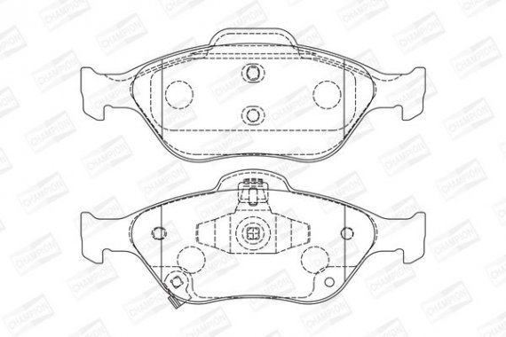 572576CH CHAMPION Колодки гальмівні дискові