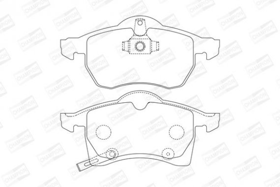 571975CH CHAMPION Колодка гальм. OPEL ASTRA G передн. (пр-во CHAMPION)