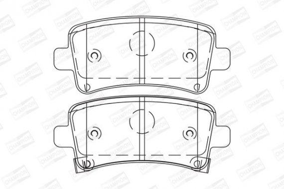 573313CH CHAMPION Колодка торм. OPEL INSIGNIA задн. (пр-во CHAMPION)