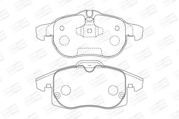 573089CH CHAMPION Колодка торм. OPEL SIGNUM передн. (пр-во CHAMPION)