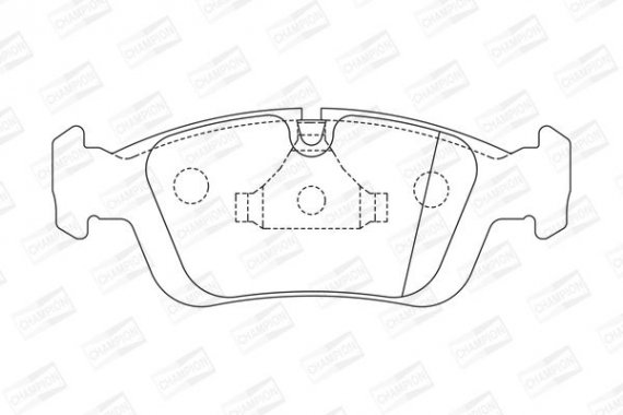 571959CH CHAMPION Колодка гальм. BMW 3 (E46) передн. (пр-во CHAMPION)