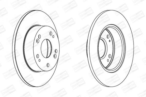 562542CH CHAMPION Диск тормозной HONDA ACCORD задн. (пр-во CHAMPION)