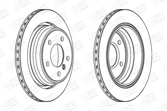 562036CH CHAMPION Диск тормозной BMW 5 задн., вент. (пр-во CHAMPION)