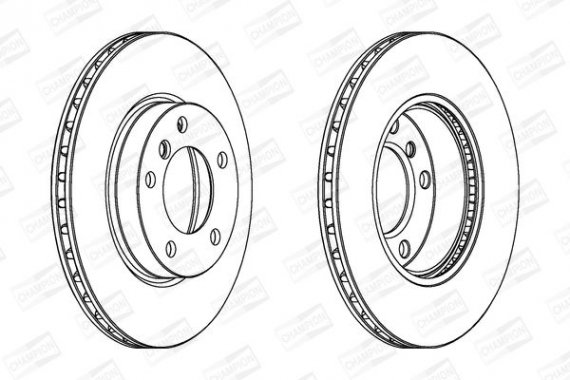 561551CH CHAMPION Диск тормозной BMW передн., вент. (пр-во CHAMPION)