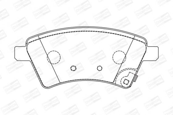 573288CH CHAMPION Колодка торм. SUZUKI SX4 передн. (пр-во CHAMPION)