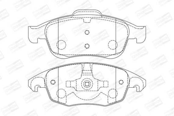 573192CH CHAMPION Колодка гальм. CITROEN C4 передн. (пр-во CHAMPION)