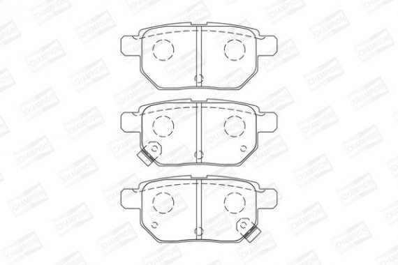 572591CH CHAMPION Колодка гальм. TOYOTA AURIS задн. (пр-во CHAMPION)