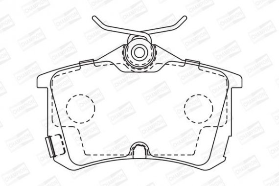 572478CH CHAMPION Колодка торм. HONDA ACCORD задн. (пр-во CHAMPION)