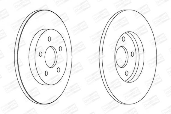 562193CH CHAMPION Диск тормозной FORD MONDEO задн. (пр-во CHAMPION)