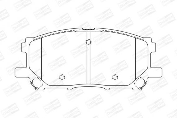 572562CH CHAMPION Колодка гальм. LEXUS RX, передн. (пр-во CHAMPION)