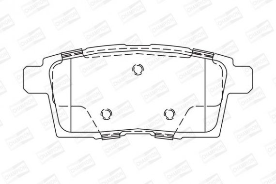 572644CH CHAMPION Колодка гальм. MAZDA CX-7 задн. (пр-во CHAMPION)