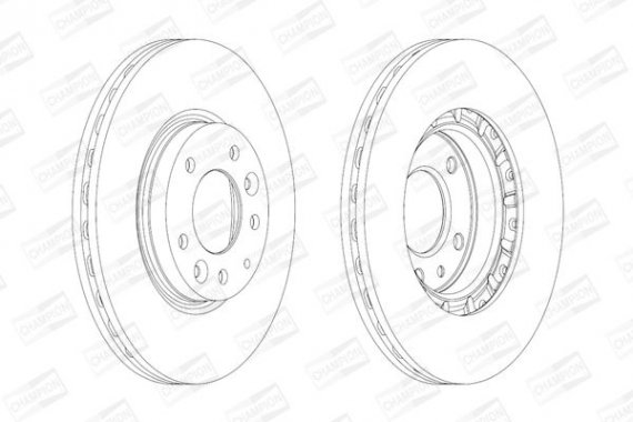 562633CH CHAMPION Диск тормозной MAZDA 6 передн. (пр-во CHAMPION)