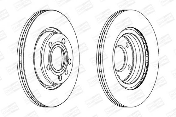 562060CH CHAMPION Диск тормозной AUDI, VW, вент. (пр-во CHAMPION)