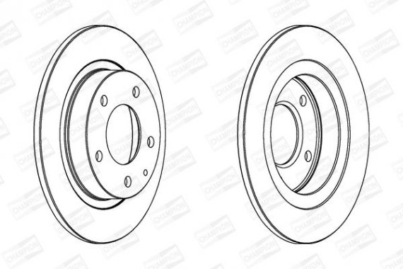 561717CH CHAMPION Диск тормозной MAZDA 626 задн. (пр-во CHAMPION)
