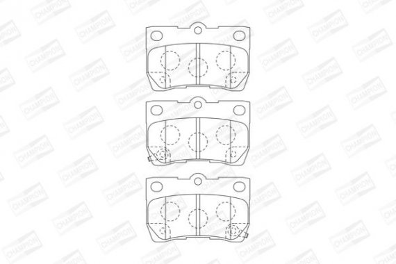 573393CH CHAMPION Колодка гальм. LEXUS GS задн. (пр-во CHAMPION)