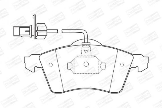 573106CH CHAMPION Колодка гальм. VW T4 передн. (пр-во CHAMPION)