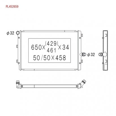 PL452659 KOYORAD Радиатор охлаждения двигателя