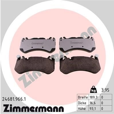 24681.966.1 Zimmermann Колодки гальмівні дискові