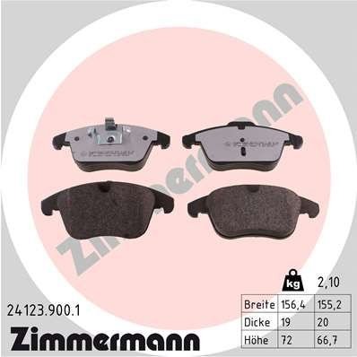 24123.900.1 Zimmermann Колодки гальмівні дискові