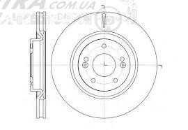 517122T100FFF MOBIS Диск тормозной передн