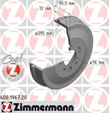 600196720 Zimmermann Барабан гальмівний Coat Z