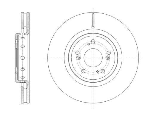 61658.10 Remsa Диск гальмівний