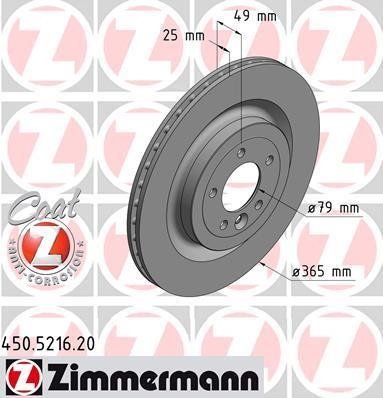 450521620 Zimmermann Диск гальмівний Coat Z