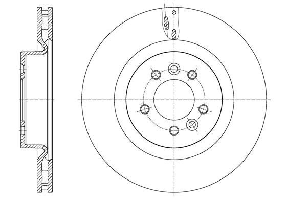 61613.10 Remsa Тормозной диск