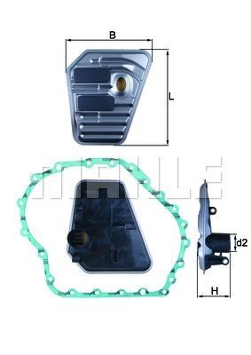 HX167D MAHLE Фільтр мастильний до автоматичної коробки перемикання передач