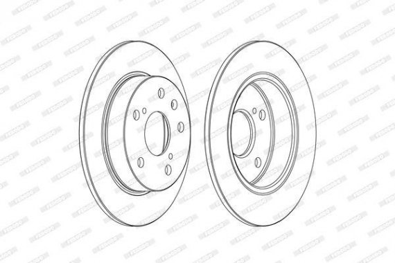 DDF2493C FERODO (Германия) Диск гальмівний