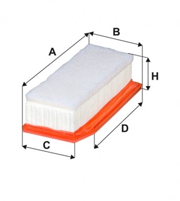 WA9830 WIX-FILTRON Фільтр повітряний RENAULT LOGAN II, DUSTER II 0.9-1.2 TCE, 1.5 DCI 13- (пр-во WIX-FILTERS)