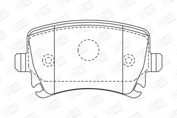 573158CH CHAMPION Колодка гальм. диск. AUDI A4, SEAT, SKODA, VW задн. (пр-во CHAMPION)