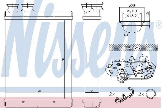 71167 NISSENS (Дания) Печка PEUGEOT 308 (13-) 1.6 BlueHDI NISSENS