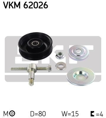VKM 62026 SKF Натяжной ролик, поликлиновой ремень SKF