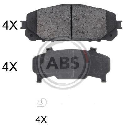 35047 ABS Колодка торм. диск. передн. (пр-во ABS)