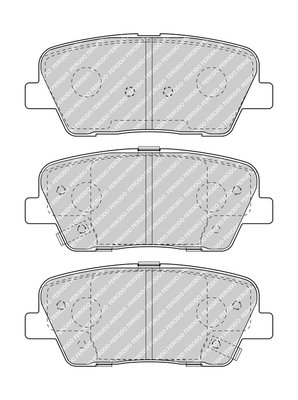 FDB4391 FERODO (Германия) Гальмівні колодки, к-кт. Ferodo