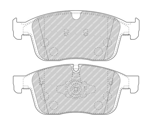 FDB4943 FERODO (Германия) Гальмівні колодки, к-кт. Ferodo
