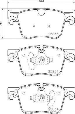 P 61 127 BREMBO (Германия) Гальмівні колодки, к-кт. BREMBO