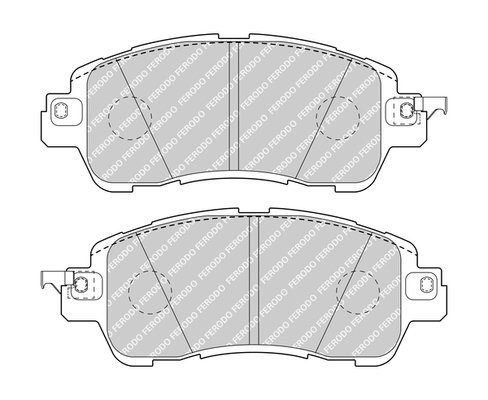 FDB5015 FERODO (Германия) Гальмівні колодки, к-кт. Ferodo