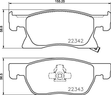 P59 092 BREMBO (Германия) Гальмівні колодки, к-кт. BREMBO