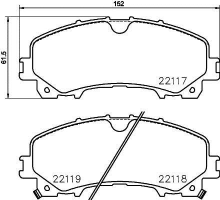 P 56 106 BREMBO (Германия) Тормозные колодки, к-кт. BREMBO