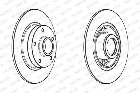DDF1732-1 FERODO (Германия) Гальмівний диск з підшипником