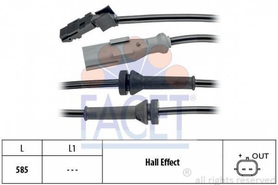 21.0144 FACET Датчик швидкості (ABS) FACET