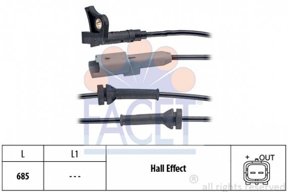 21.0035 FACET Датчик швидкості (ABS) FACET