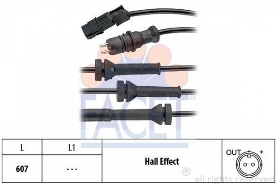 21.0069 FACET Датчик швидкості (ABS) FACET